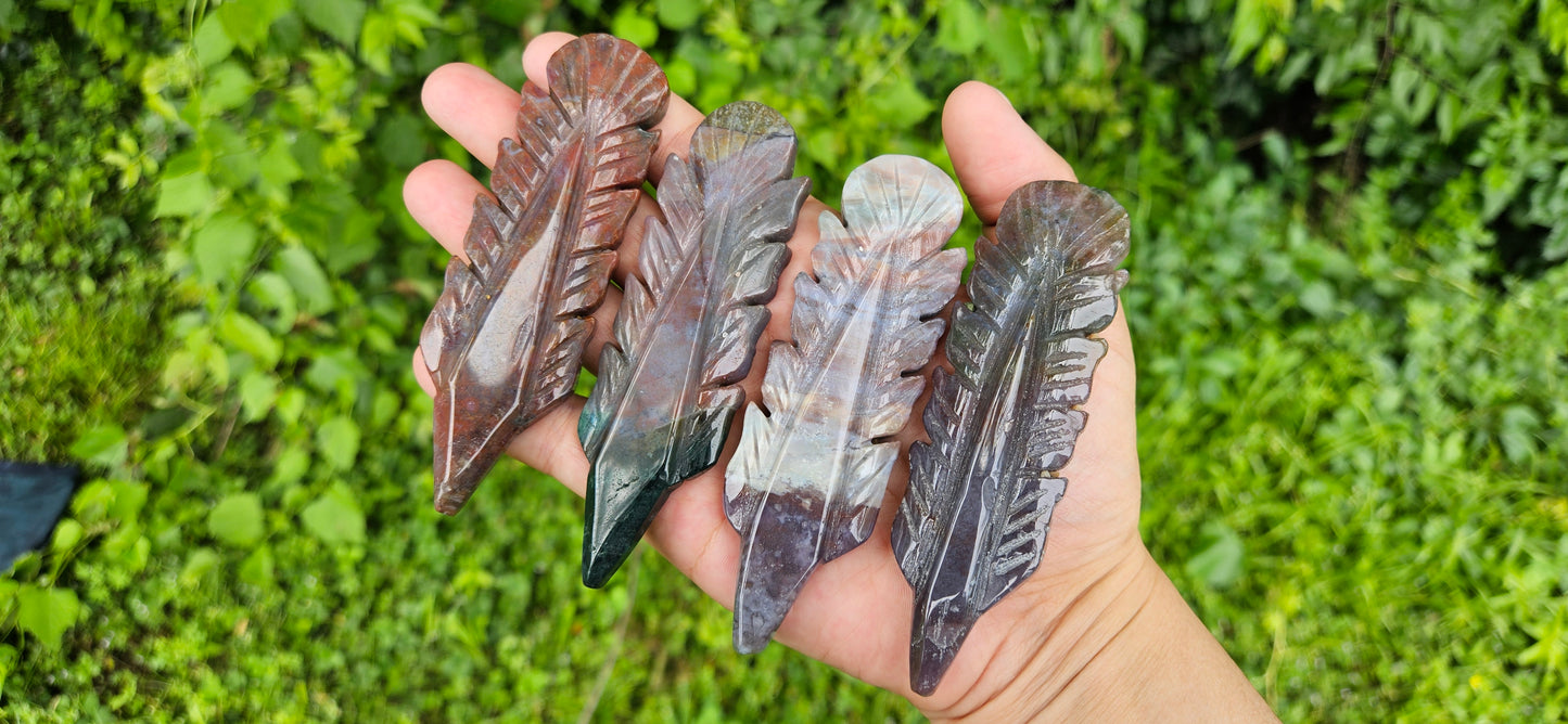 Ocean Jasper Feathers