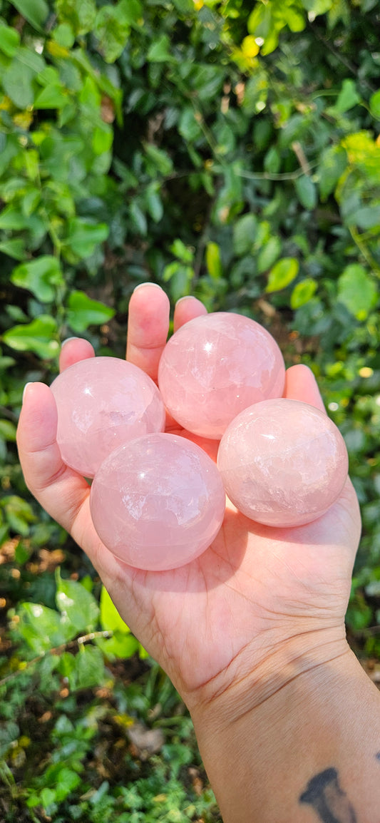 Rose Quartz Spheres
